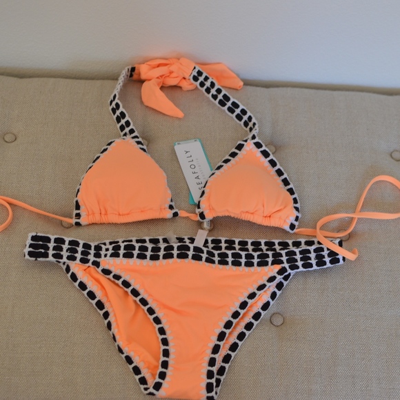 seafolly bikini orange